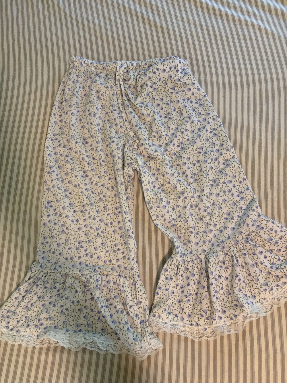 Blue hue soft cotton ruffle bloomers ~S